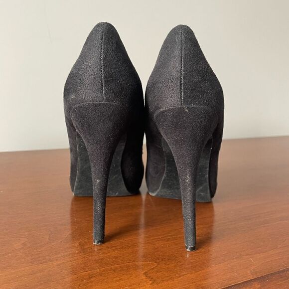Michael Antonio Black Suede Stiletto Pumps - Picture 4 of 5